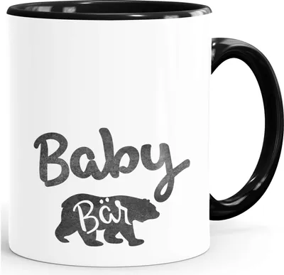 Produktbild von Kaffee-Tasse Mama, Papa, Baby Oma Opa Bär Geschenk Familie Keramikbecher mit Aufdruclk Moonworks®