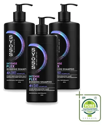 Produktbild von 3 x Syoss Intense Plex Shampoo - 440 ml - Großpackung - 3 Stücke