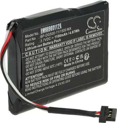Produktbild von vhbw Akku Ersatz für Mio BP-DG500-11/1500 MX für GPS Fahrradcomputer Radcomputer (1100 mAh, 3,7 V, Li-Ion)