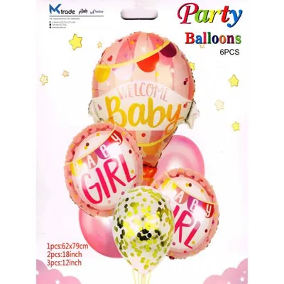 Obrázek produktu pro Sada balónků Baby Boy/Girl, 30-79 cm, 6 ks. BCS-402