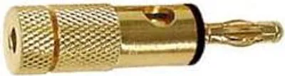 Produktbild von Bananenstecker 4Mm Vergoldet - Schwarz