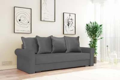 Produktbild von EIN bequemes Sofa Lira für das Wohnzimmer mit Schlaffunktion (Grau - Kronos 34)