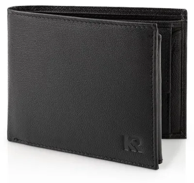Image de KRONIFY Porte-monnaie homme en cuir I Protection RFID I Porte-monnaie homme en cuir véritable I Porte-monnaie homme -