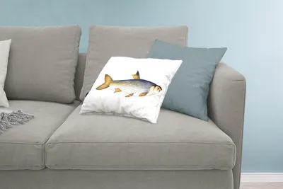 Produktbild von MuchoWow® Zierkissen Sofakissen Wohnzimmer Dekokissen 60x40 cm Karpfen - Fisch - Meer - Kopfkissen - Polster mit Foto