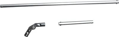 Produktbild von FenWi Aluminium-Drehgelenk-Set mit 80cm-Verlängerung als Zubehör für Teleskopstangen- Ideal für große Winkel I Anbaugerät für Teleskopstiel