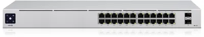 Produktbild von Ubiquiti UniFi 24-Port PoE Managed L2/L3 Gigabit Ethernet (10/100/1000) Support Power over Ethernet (PoE) 1U Silver