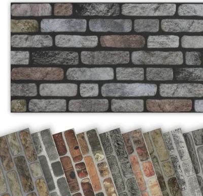 Produktbild von HEXIM Wandverkleidung in Steinoptik EPS Styropor Paneele - 1000x500 mm 3D Paneele Wärmedämmung (0,5m² WP1012) Wand Deko Klinker Klassisch Akustik