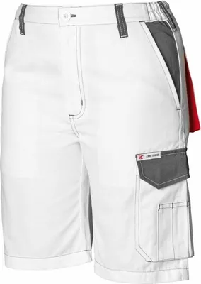Produktbild von Arbeitshose Kurze Hose Shorts Arbeitsshorts Bermuda Berufsbekleidung CRAFTLAND Twill weiß Shorts 46