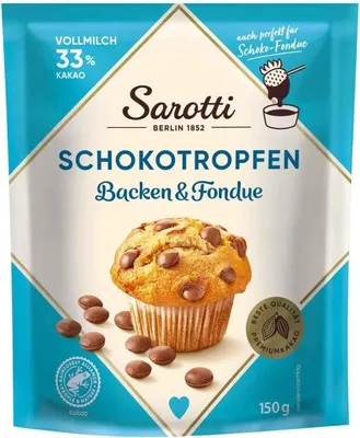 Produktbild von Sarotti Schokotropfen Backen & Fondue Vollmilch 150g