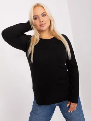 Productafbeelding van P-M Damespullover Vigiltu, zwart, maat 2XL/3XL.