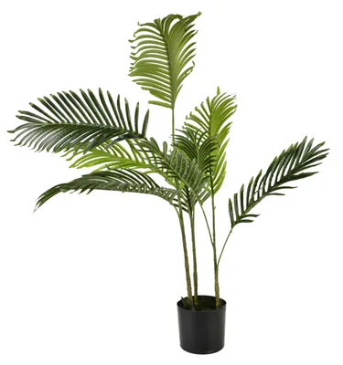 Image de Palmier artificiel en plastique VIRIDIS, 13 x 13 x 100 cm, vert, 1 pièce