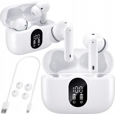 Produktbild von Manta RYTMO PRO WHITE 4-MICROphone In-Ear ANC ENC drahtloser Kopfhörer