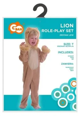 Produktbild von Kostüm für Kinder, Löwe, Größe 92/104 cm - Godan