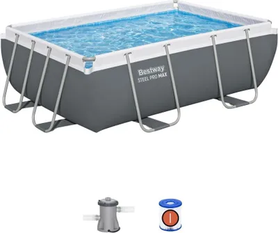 Produktbild von Aufstellpool rechteckig Power Steel, Kartuschenfilterung, 2,82m x 1,96m x 84cm