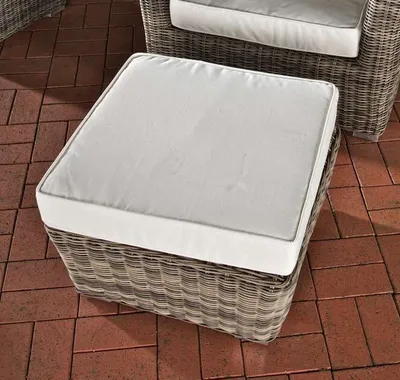 Obrázok produktu pre Sada lounge stoličiek – do exteriéru – taburetka – do záhrady – 59 x 59 x 29 cm