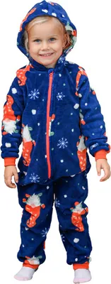 Obrázok produktu pre Detský overal CHRISTMAS ONESIE modrý - rôzne veľkosti Veľkosť: 110 - 116