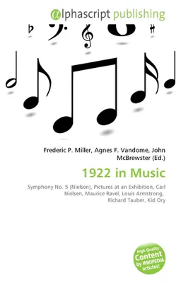 Produktbild von 1922 in der Musik