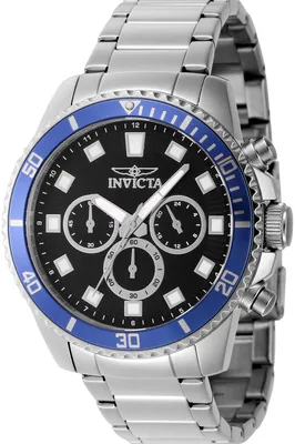 Immagine prodotto di Invicta Pro Diver 46052 Orologio da Uomo - Impermeabile - Analogico - Movimento Quarzo - acciaio inossidabile con quadrante nero - 45mm