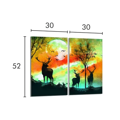 Produktbild von Glasschutzplatte für den Herd 2x30x52 Hirsch