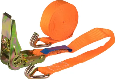 Produktbild von Safetytex 20x Spanngurt 6 Meter 25mm 800kg zweiteilig Zurrgurt Anhänger orange