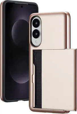 Image de imoshion Coque arrière avec porte-cartes pour le Samsung Galaxy S25 Edge - Or rose