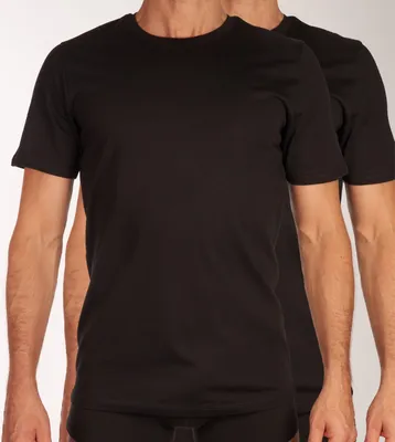 Image de Jack & Jones t-shirt col rond lot de 2 jacbasic tee black hommes