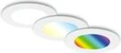 Produktbild von LED Einbauleuchten Bad RGB Fernbedienung dimmbar Timer IP65 Ø9,2cm weiß Briloner