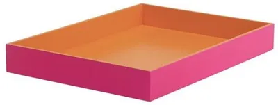 Produktbild von Gift Company Tablett Spa Rechteckig Pink Orange (40x29cm)