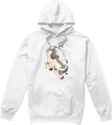Obrázek produktu pro Avatar: The Last Airbender - Mikina s kapucí pro muže TV8882 (XL) (bílá)