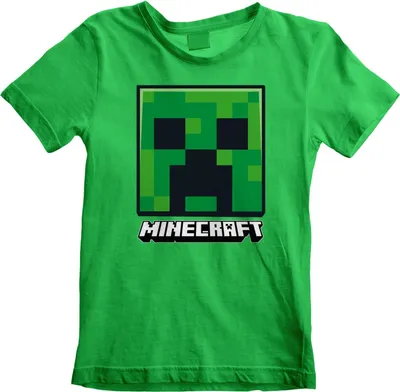 Produktbild von Minecraft T-Shirt Uni Kids - Creeper Face grün 152