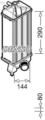 Produktbild von DENSO DIT09116 Ladeluftkühler LLK für FIAT 500 (312) Turbo Intercooler