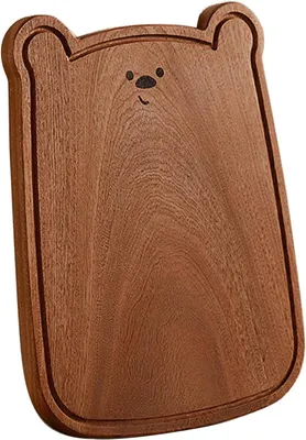 Image de Ensemble de planches à découper en bois - Ensemble de planches pour la cuisine - Idéal pour la préparation des repas - Avec rainures pour recueillir les jus - 3 tailles différentes - Couleur bois