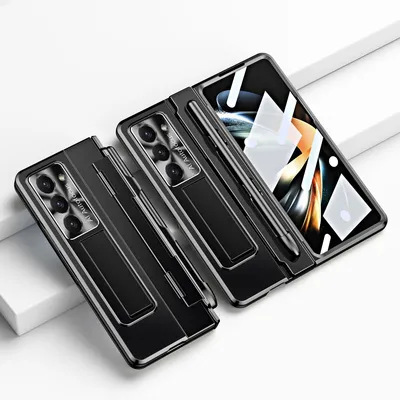 Image de Pour Samsung Galaxy Z Fold5 5G Etui à charnières avec support de stylo et stylet