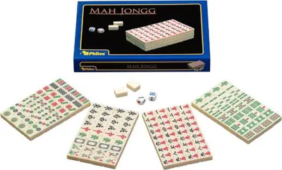 Produktbild von Philos Mah Jong Kunststoff Spiel klein - Mah Jongg Familienspiel