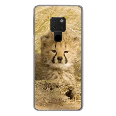 Produktbild von MuchoWow® Handyhülle Schutzhülle Hülle für Huawei P40 Lite Gepard - Jung - Gras Silikon Softcase Handy Hülle - Handy