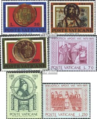 Produktbild von Briefmarken Vatikanstadt 1975 Mi 664-666,667-669 (kompl.Ausg.) gestempelt Sondermarken