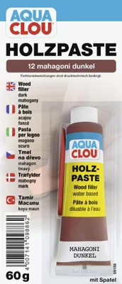 Produktbild von Clou Holzpaste 60 g mahagoni dunkel