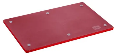 Produktbild von Schneidbrett 60x40cm, rot, für rotes Fleisch