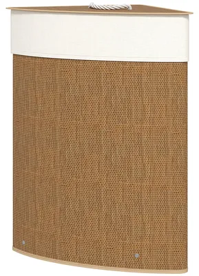 Immagine prodotto di Cesto per biancheria in bambù, capacità 55 litri | Colore: marrone | Dimensioni: 35x35x60 cm