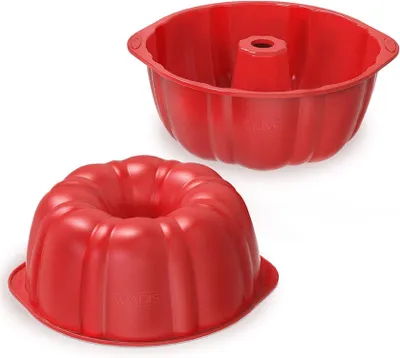 Produktbild von SILIVO 17.5 cm Gugelhupfform Silikon Weiche Antihaft Backform Götterspeise Gelatine Kuchen 1 Stück