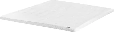 Zdjęcie produktu dla BELIANI Materac nawierzchniowy topper biały żelowy piankowy 160 x 200 cm z poszewką