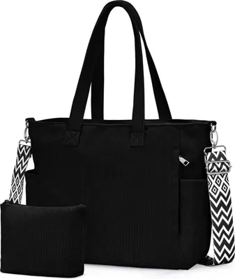 Produktbild von Oscaurt Cord Tote Bag Damen Umhängetasche Groß Reisen Einkaufen