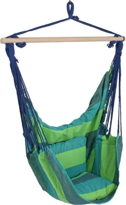 Produktbild von Hängesessel mit 2 Kissen, Farbe:Blau