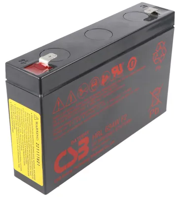 Produktbild von CSB-HRL634W 6 Volt AGM Bleiakku 5,6Ah - 34Wh, 151x34x98,3mm Faston 6,3mm Hochstromfest Longlife