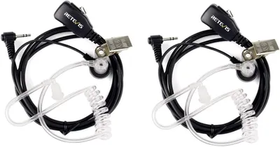 Zdjęcie produktu dla Revivis T001 Radiowy zestaw słuchawkowy 1 PIN 2,5 mm kompatybilny z Walkie Talkie Revivis RT45 Motorola TLKR T80 Extreme T82 Extreme T92 H2O T60 T62 T81 Hunter T270 HYT TC-320 (2 szt.)