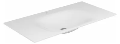 Immagine prodotto di KEUCO EDITION 11 Lavabo à encastrer en Varicor, 1400x17x535mm, avec 1 trou pour robinet, blanc, 31270701401, 31270701401