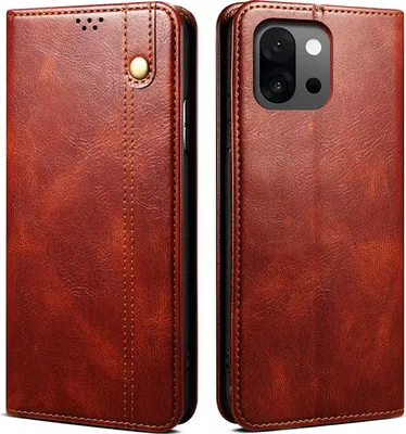 Produktbild von Hülle für OnePlus 13T Leder Brieftasche Schutzhülle mit Standfunktion Rot