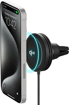 Zdjęcie produktu dla iOttie Velox Mini Qi2, Telefon komórkowy/Smartfon, Uchwyt aktywny, Samochód, Czarny