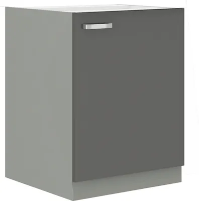 Produktbild von Küchen Unterschrank 60 Hochglanz Grau Küchenzeile Küchenblock Küche Grey Bianca