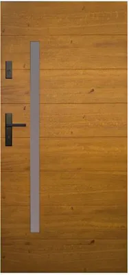 Immagine prodotto di Porta esterna Porta esterna in legno spessore 72 mm calda Porta d'ingresso della casa DP29 a qualsiasi dimensione